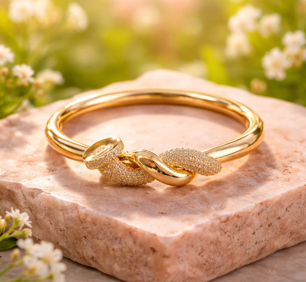 Bracelete Laço Cravejado